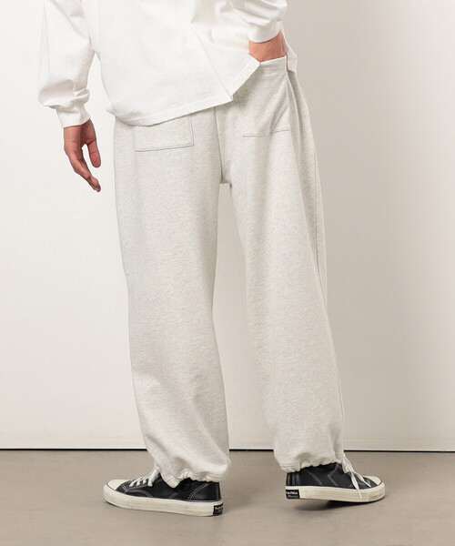 Purple&Yellow（パープルアンドイエロー）の「裏毛タックパンツ（その他パンツ・メンズ・オートミール/チャコール・X-SMALL/SMALL/MEDIUM/LARGE）」の6枚目の写真