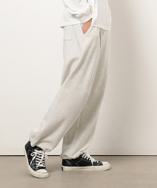 Purple&Yellow（パープルアンドイエロー）の「裏毛タックパンツ（その他パンツ・メンズ・オートミール/チャコール・X-SMALL/SMALL/MEDIUM/LARGE）」の7枚目の写真