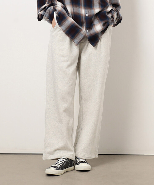 Purple&Yellow（パープルアンドイエロー）の「裏毛タックパンツ（その他パンツ・メンズ・オートミール/チャコール・X-SMALL/SMALL/MEDIUM/LARGE）」の9枚目の写真