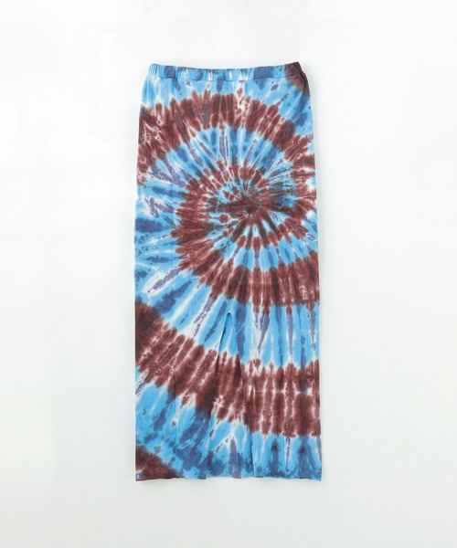ROSE BUD（ローズバッド）の「(mag.by c)BLEACH＆TIE DYE SKIRT（スカート・レディース・ブラック/レッド/ブルー・ONE SIZE）」の9枚目の写真