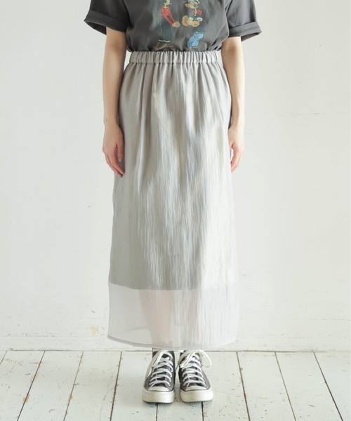 廃盤　gingerandsprout♡クレープ素材ボヘミアンスカート 廃盤 gingerandsprout♡クレープ素材ボヘミアンスカート