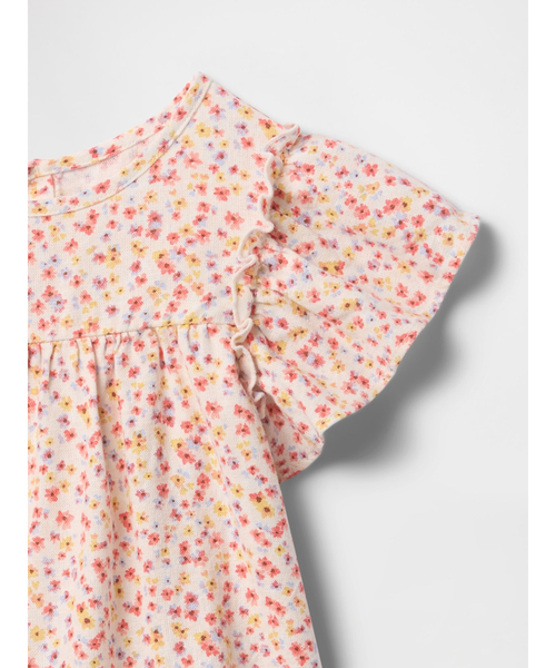 GAP(ギャップ)の「babyGap リネン混 フラッタースリーブ トップス(Tシャツ/カットソー・キッズ・マルチ/オフホワイト・105cm/100cm/95cm/90cm/80cm/70cm/110cm)」の5枚目の写真