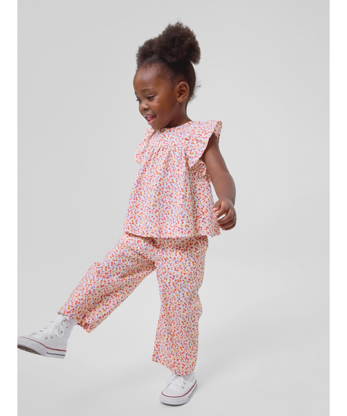 GAP(ギャップ)の「babyGap リネン混 フラッタースリーブ トップス(Tシャツ/カットソー・キッズ・マルチ/オフホワイト・105cm/100cm/95cm/90cm/80cm/70cm/110cm)」の7枚目の写真