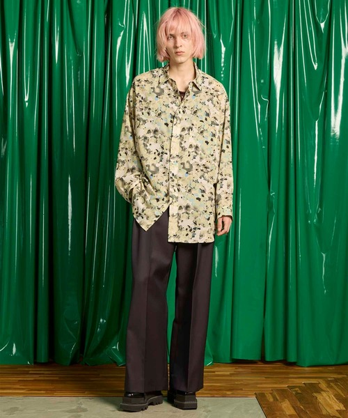 two tuck wide twill trouser & シャツ two tuck wide twill trouser & シャツ