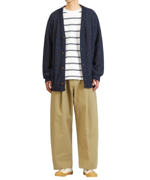 BALLAST ARK（バラストアーク）の「BALLAST ARK / バラストアーク：PILE LAME KNIT CARDIGAN：BA11-KC01[AST]（カーディガン/ボレロ・メンズ・ネイビー/ベージュ/ブラック・L/M）」の13枚目の写真