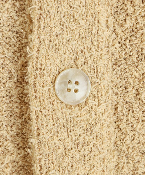 BALLAST ARK（バラストアーク）の「BALLAST ARK / バラストアーク：PILE LAME KNIT CARDIGAN：BA11-KC01[AST]（カーディガン/ボレロ・メンズ・ネイビー/ベージュ/ブラック・L/M）」の14枚目の写真