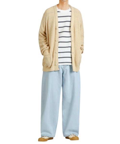 BALLAST ARK（バラストアーク）の「BALLAST ARK / バラストアーク：PILE LAME KNIT CARDIGAN：BA11-KC01[AST]（カーディガン/ボレロ・メンズ・ネイビー/ベージュ/ブラック・L/M）」の21枚目の写真