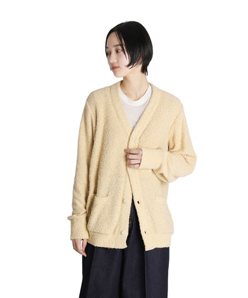 BALLAST ARK（バラストアーク）の「BALLAST ARK / バラストアーク：PILE LAME KNIT CARDIGAN：BA11-KC01[AST]（カーディガン/ボレロ・メンズ・ネイビー/ベージュ/ブラック・L/M）」の22枚目の写真