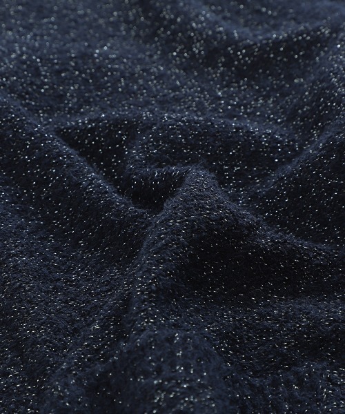 BALLAST ARK（バラストアーク）の「BALLAST ARK / バラストアーク：PILE LAME KNIT CARDIGAN：BA11-KC01[AST]（カーディガン/ボレロ・メンズ・ネイビー/ベージュ/ブラック・L/M）」の8枚目の写真