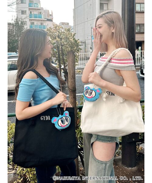 エンジェルブルー中型バッグ セール】ANGEL BLUE×GYDAダイカットポーチinBAG（ハンドバッグ
