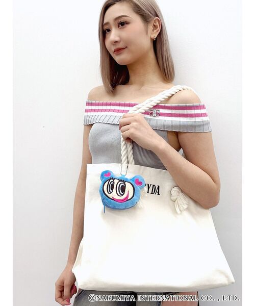 ANGEL BLUE(エンジェルブルー)の「ANGEL BLUE×GYDAダイカットポーチinBAG(ハンドバッグ・レディース・ブラック/オフホワイト・FREE)」の7枚目の写真