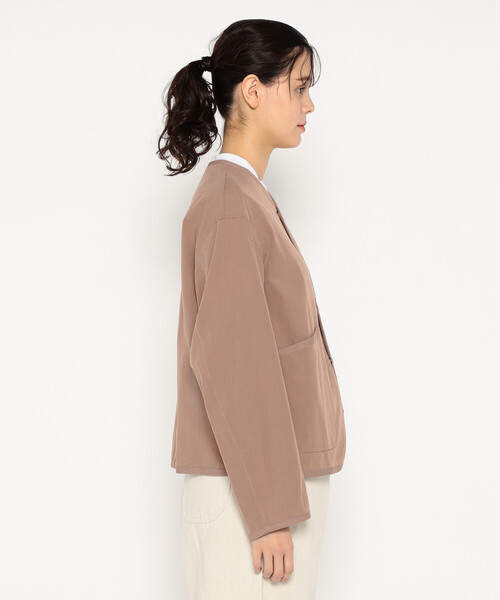 WOMEN'S ORGANIC COTTON WASHER COLLARLESS JACKET（その他