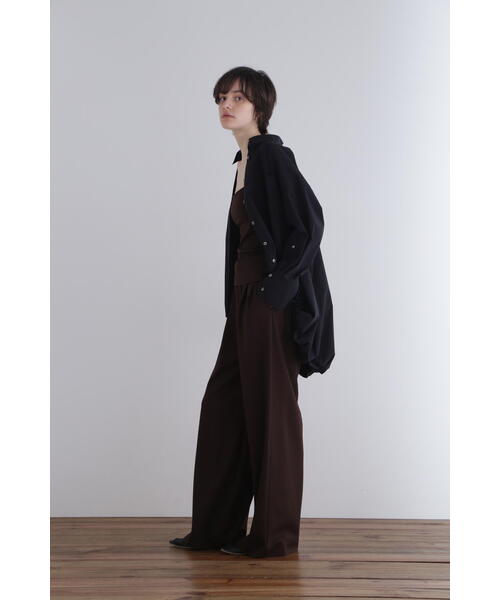 ル　フィル　ロングワイドパンツ ◇2WAYツイルワイドパンツ（その他パンツ）｜LE PHIL（ルフィル