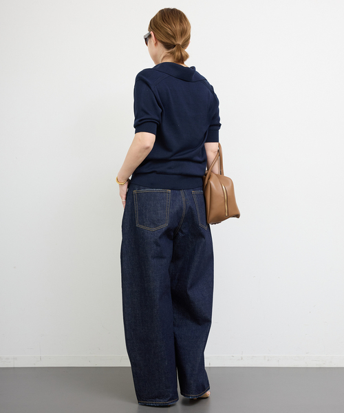 Deuxieme Classe(ドゥーズィエムクラス)の「SOIE POLOSHIRT(ニット/セーター・レディース・ネイビー・FREE)」の13枚目の写真