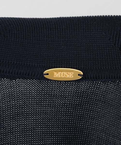 Deuxieme Classe(ドゥーズィエムクラス)の「SOIE POLOSHIRT(ニット/セーター・レディース・ネイビー・FREE)」の6枚目の写真