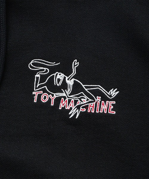TOY　MACHINE（トイ　マシーン）の「TM HEAVY WEIGHT LEMME GO SWEAT ZIP PARKA（パーカー・メンズ・ブラック/ライトグレー・M/L/XL）」の5枚目の写真