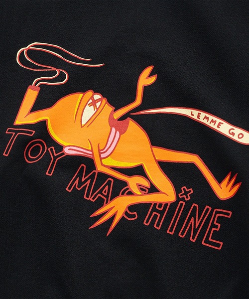 TOY　MACHINE（トイ　マシーン）の「TM HEAVY WEIGHT LEMME GO SWEAT ZIP PARKA（パーカー・メンズ・ブラック/ライトグレー・M/L/XL）」の7枚目の写真