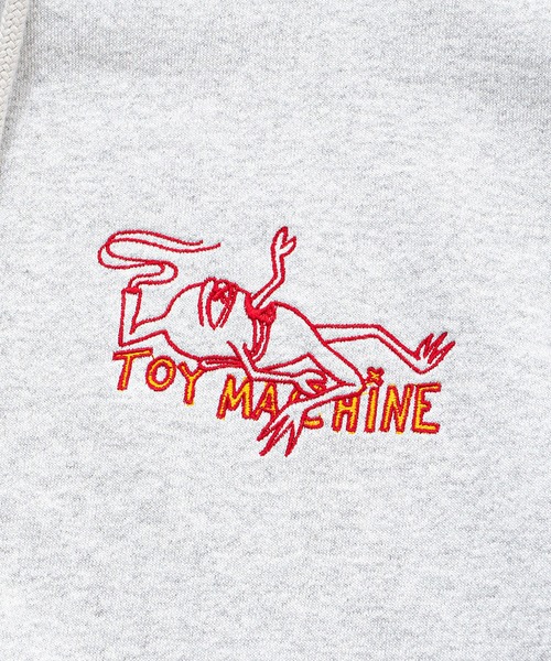 TOY　MACHINE（トイ　マシーン）の「TM HEAVY WEIGHT LEMME GO SWEAT ZIP PARKA（パーカー・メンズ・ブラック/ライトグレー・M/L/XL）」の10枚目の写真
