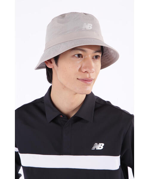 1PIUIGUALE3 GOLF バケットハット メッシュ春夏用 未使用 new balance golf】タフタ×メッシュ バケットハット (UNISEX