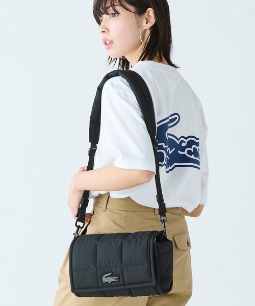 LACOSTE(ラコステ)の「ナイリア キルティングショルダーバッグ(ショルダーバッグ・レディース・ブラック/ライトブルー・FREE)」の15枚目の写真