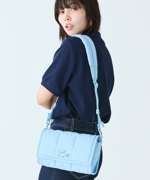 LACOSTE(ラコステ)の「ナイリア キルティングショルダーバッグ(ショルダーバッグ・レディース・ブラック/ライトブルー・FREE)」の10枚目の写真