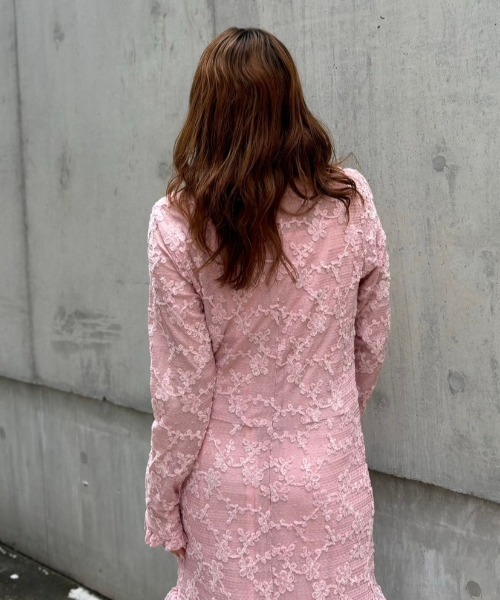 HONEY MI HONEY(ハニーミーハニー)の「molle embroidery lace long one-piece(ワンピース・レディース・オフホワイト/ピンク/ブラック・FREE)」の14枚目の写真