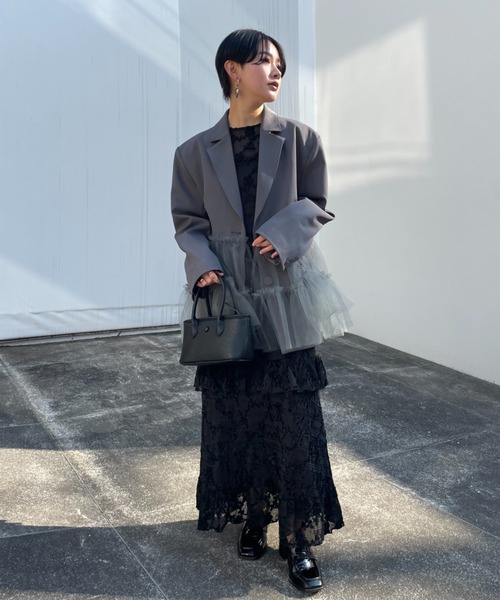 HONEY MI HONEY(ハニーミーハニー)の「molle embroidery lace long one-piece(ワンピース・レディース・オフホワイト/ピンク/ブラック・FREE)」の15枚目の写真