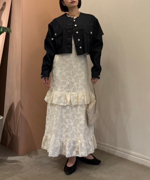 HONEY MI HONEY(ハニーミーハニー)の「molle embroidery lace long one-piece(ワンピース・レディース・オフホワイト/ピンク/ブラック・FREE)」の19枚目の写真