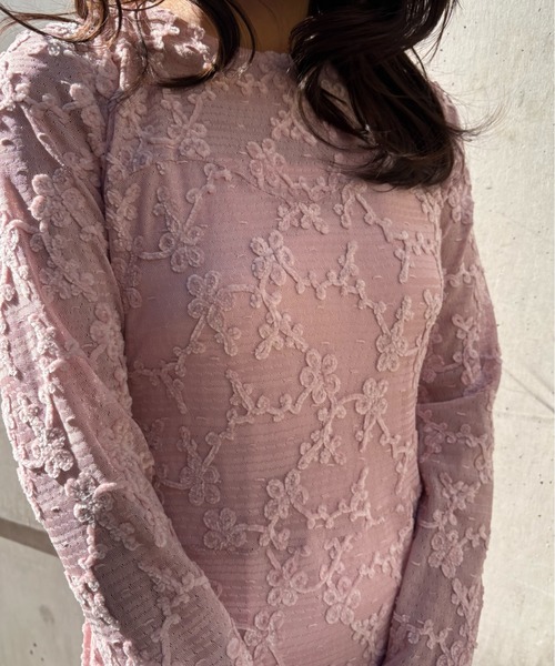 HONEY MI HONEY(ハニーミーハニー)の「molle embroidery lace long one-piece(ワンピース・レディース・オフホワイト/ピンク/ブラック・FREE)」の22枚目の写真