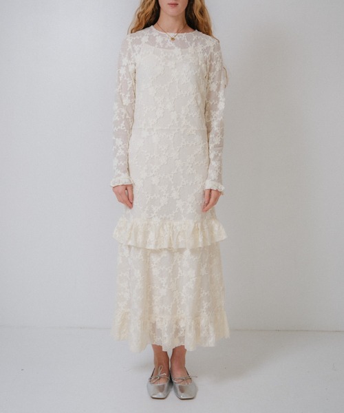 Honey mi Honey - ハニーミーハニー　brush lace scallop tunic HONEY MI HONEY brush lace scallop tunic