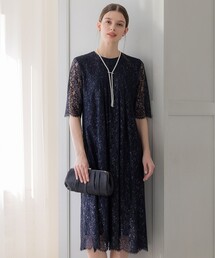 APPLAUDIR】レースコンビ ドレス(ドレス)|23区(ニジュウサンク)の APPLAUDIR】レースコンビ ドレス(ドレス)|23区(ニジュウサンク)の