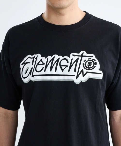 ELEMENT(エレメント)の「ELEMENT メンズ TAGGING SS Tシャツ 【2025年春夏モデル】/エレメントロゴプリント半袖Tシャツ(Tシャツ/カットソー・メンズ・ベージュ/ブラック/ホワイト・X-LARGE/LARGE/MEDIUM)」の7枚目の写真