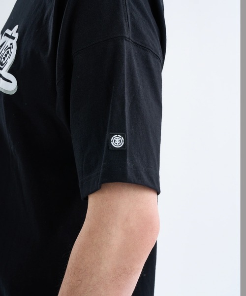 ELEMENT(エレメント)の「ELEMENT メンズ TAGGING SS Tシャツ 【2025年春夏モデル】/エレメントロゴプリント半袖Tシャツ(Tシャツ/カットソー・メンズ・ベージュ/ブラック/ホワイト・X-LARGE/LARGE/MEDIUM)」の5枚目の写真