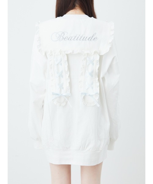 Ank Rouge（アンクルージュ）の「うさちゃんセーラーパーカー（Tシャツ/カットソー・レディース・ピンク/ホワイト/ブラック・M）」の6枚目の写真