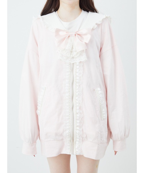 Ank Rouge（アンクルージュ）の「うさちゃんセーラーパーカー（Tシャツ/カットソー・レディース・ピンク/ホワイト/ブラック・M）」の7枚目の写真