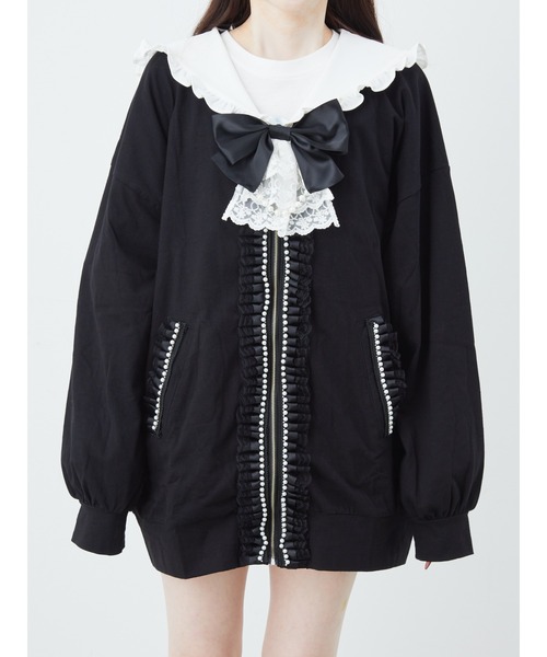 Ank Rouge（アンクルージュ）の「うさちゃんセーラーパーカー（Tシャツ/カットソー・レディース・ピンク/ホワイト/ブラック・M）」の15枚目の写真