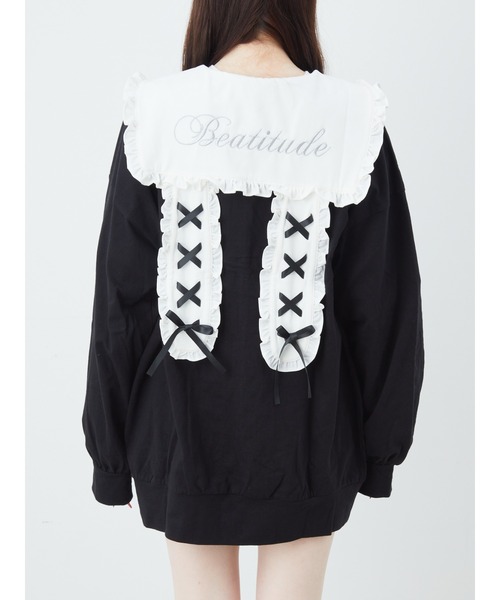 Ank Rouge（アンクルージュ）の「うさちゃんセーラーパーカー（Tシャツ/カットソー・レディース・ピンク/ホワイト/ブラック・M）」の17枚目の写真