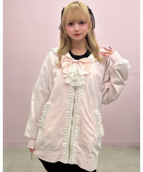 Ank Rouge（アンクルージュ）の「うさちゃんセーラーパーカー（Tシャツ/カットソー・レディース・ピンク/ホワイト/ブラック・M）」の21枚目の写真