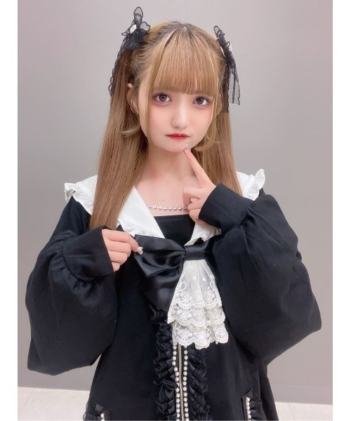 Ank Rouge（アンクルージュ）の「うさちゃんセーラーパーカー（Tシャツ/カットソー・レディース・ピンク/ホワイト/ブラック・M）」の22枚目の写真