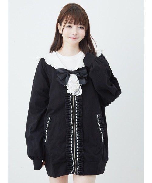 Ank Rouge（アンクルージュ）の「うさちゃんセーラーパーカー（Tシャツ/カットソー・レディース・ピンク/ホワイト/ブラック・M）」の19枚目の写真