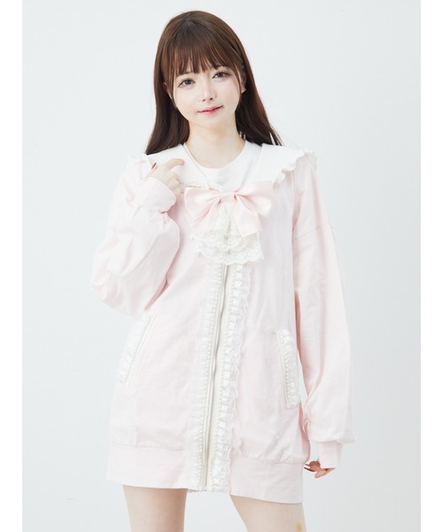 Ank Rouge（アンクルージュ）の「うさちゃんセーラーパーカー（Tシャツ/カットソー・レディース・ピンク/ホワイト/ブラック・M）」の20枚目の写真