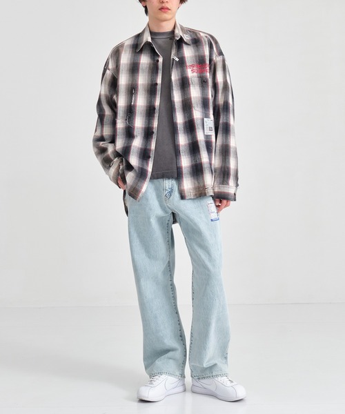 MIHARAYASUHIRO（ミハラヤスヒロ）の「【MIHARAYASUHIRO/ミハラヤスヒロ】VINTAGE LIKE CHECH L/S SHIRTS（シャツ/ブラウス・メンズ・グレー/ブラウン・46/44/48）」の4枚目の写真