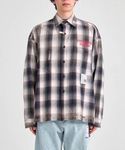 MIHARAYASUHIRO（ミハラヤスヒロ）の「【MIHARAYASUHIRO/ミハラヤスヒロ】VINTAGE LIKE CHECH L/S SHIRTS（シャツ/ブラウス・メンズ・グレー/ブラウン・46/44/48）」の6枚目の写真