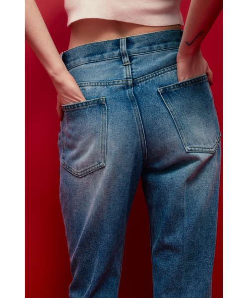 SLY(スライ)の「【WEB限定】J/W SEMI FLARE PT ジャストウエスト セミフレア デニムパンツ(デニムパンツ・レディース・ブルー/ライトブルー・0/1/2)」の16枚目の写真