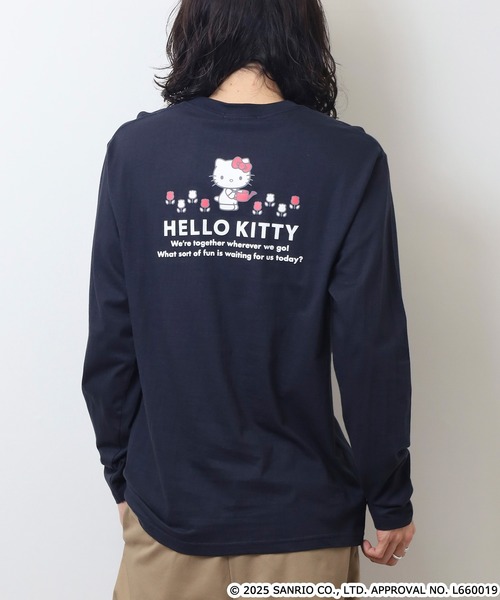 sanrio(サンリオ)の「サンリオキャラクターズ 天竺長袖Tシャツ(Tシャツ/カットソー・メンズ・レッド/ローズ/ネイビー/オフホワイト/ブラック/ホワイト系その他/ホワイト/ピンクベージュ/チャコール/ライトパープル/オートミール/ブラック系・LL/M/L)」の15枚目の写真