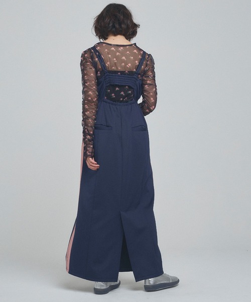 ELLEgirl（エルガール）の「トラックジャージキャミワンピース【ELLEgirl/エルガール】（ワンピース・レディース・ネイビー/ダークブラウン/ブラック・FREE）」の13枚目の写真