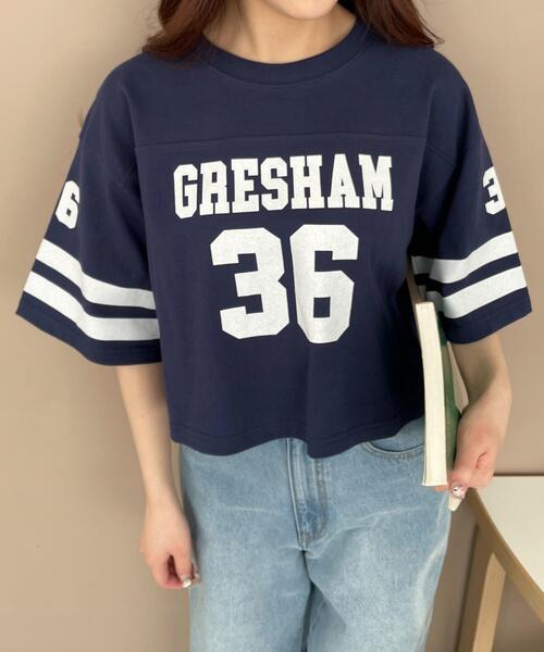 WEGO（ウィゴー）の「WEGO/ナンバリングショートT（Tシャツ/カットソー・レディース・レッド/ホワイト/ネイビー・SMALL/MEDIUM）」の2枚目の写真