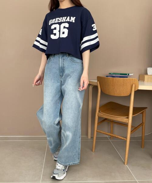 WEGO（ウィゴー）の「WEGO/ナンバリングショートT（Tシャツ/カットソー・レディース・レッド/ホワイト/ネイビー・SMALL/MEDIUM）」の9枚目の写真