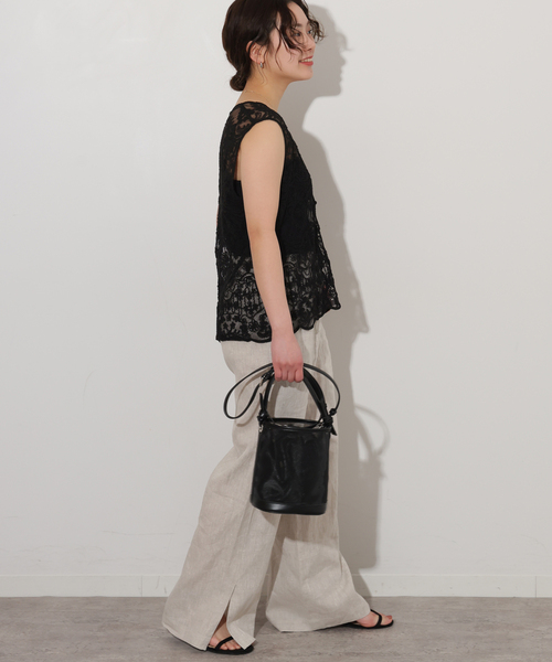 トラッゾドンナ ・ベスト　スカート　セット torrazzo donna（トラッゾドンナ）】立体コード刺繍レース