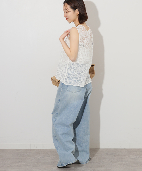 Torrazzo Donna(トラッゾドンナ)の「【TORRAZZO DONNA/トラッゾドンナ】レースベスト(ベスト・レディース・ホワイト/ブラック・FREE)」の15枚目の写真